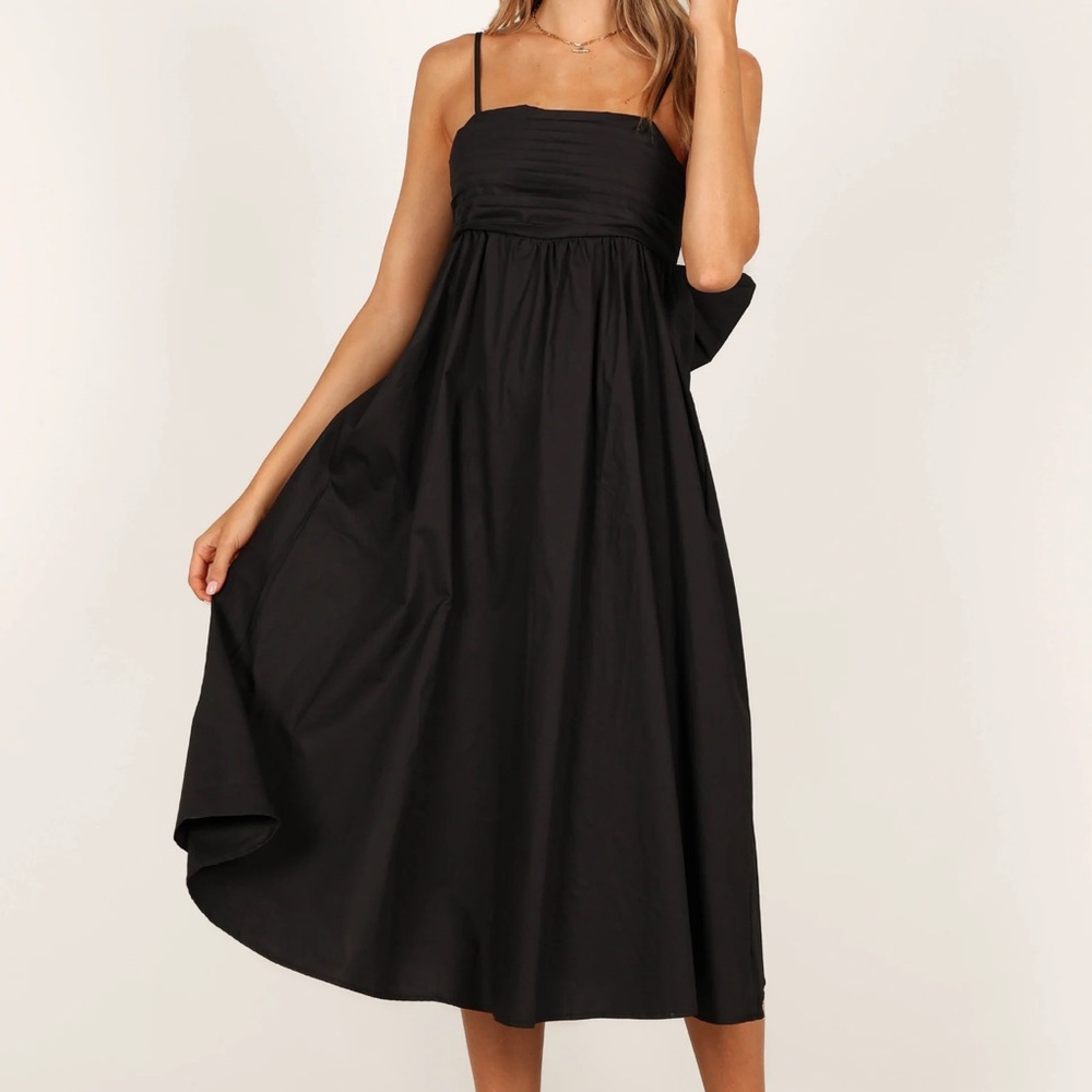 Black Bow-Back Dress